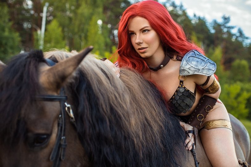 Anastasia Zelenova Red Sonya