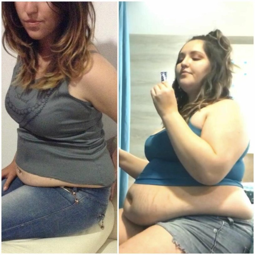 Fat girls before and after weight gain