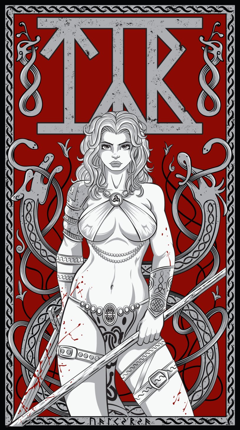 Symbols of Satan tattoo