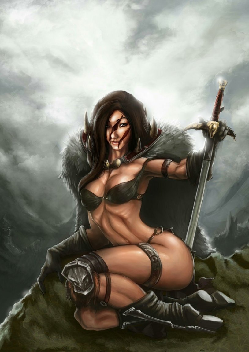 Women Warrior Tattoos