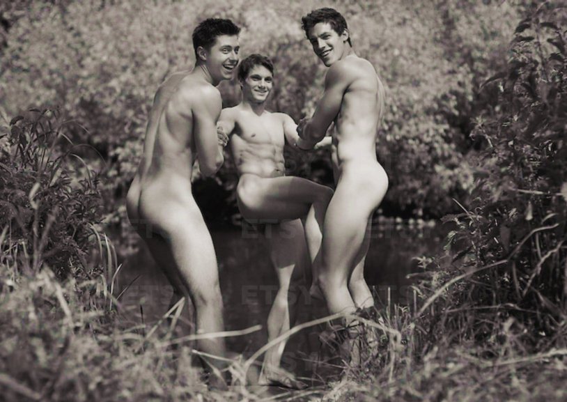 Vintage naked athletes