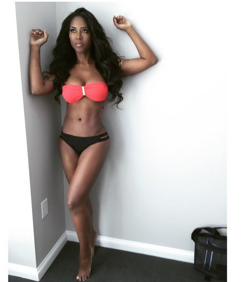Kenya Moore in a swimsuit
