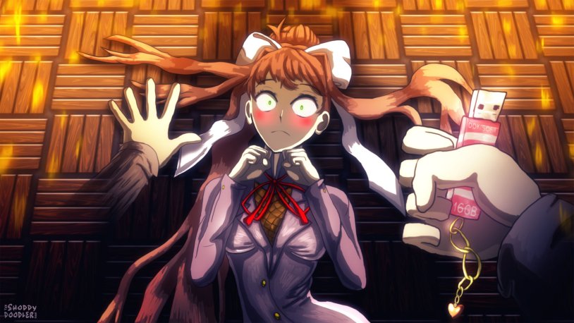 Doki Doki Literature Club Monica Giant