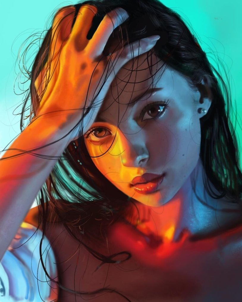 Model plus saz Lauren Duran