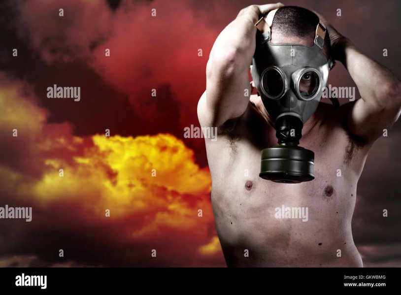 Girl in the mask of a hare