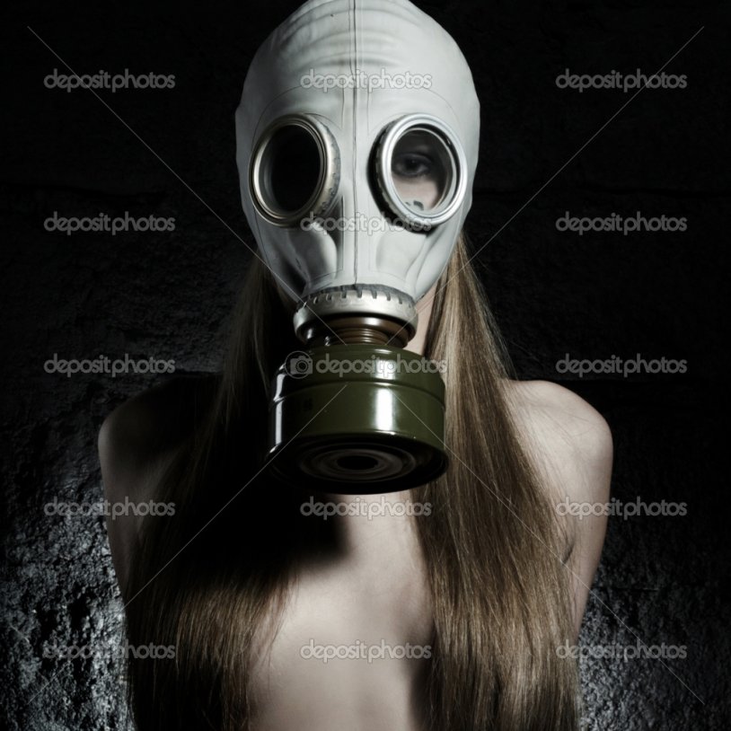 Latex gas mask