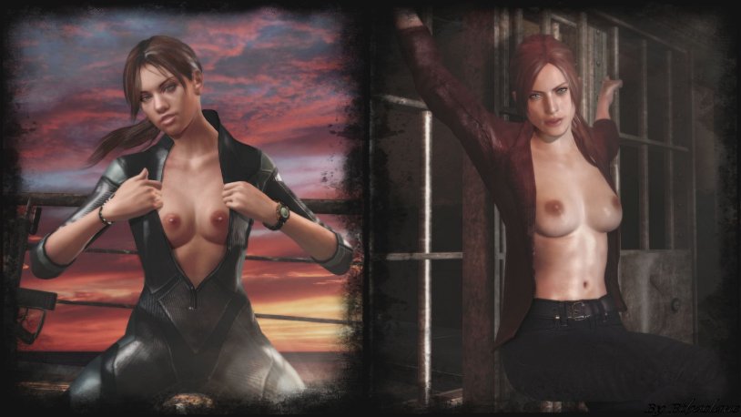 Claire Radfield Ada Wong Jill Valentine 3d Ero