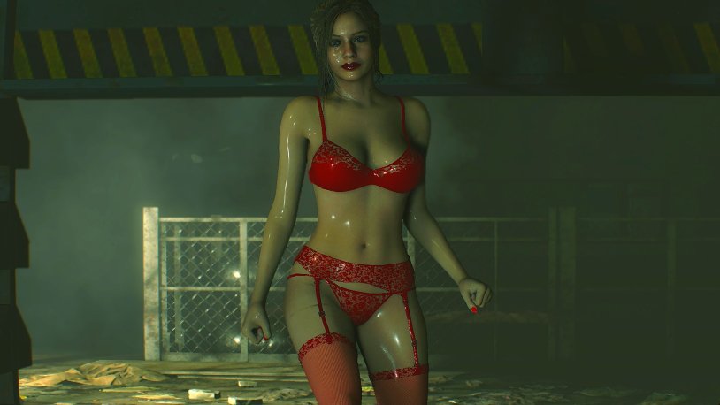 Claire Redfield in underwear remake