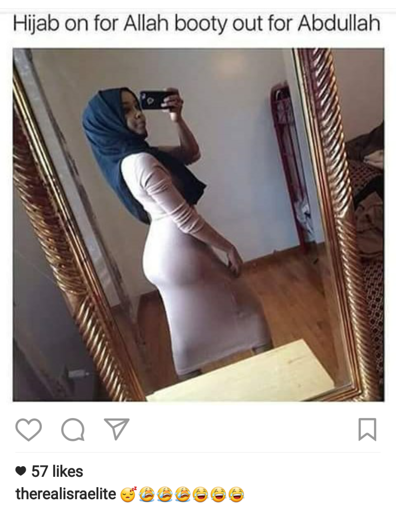 Large buttocks of Arabs