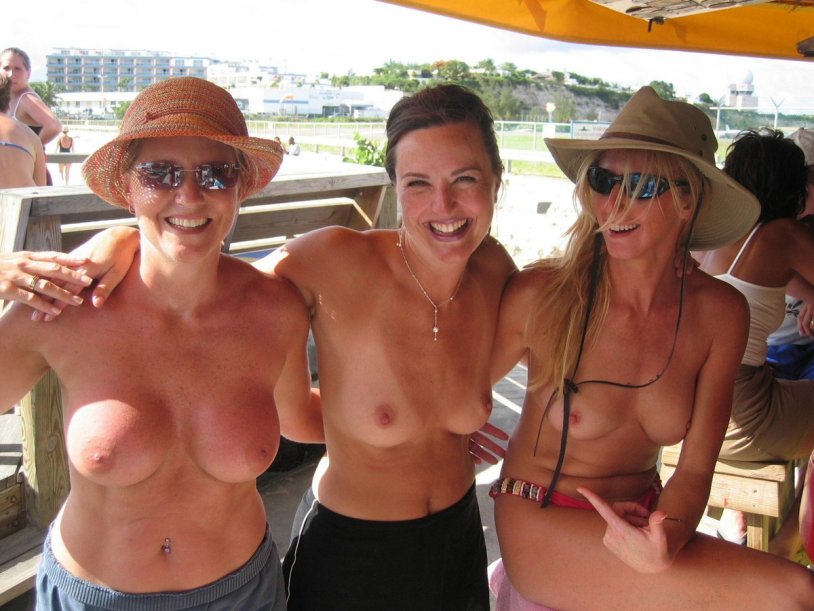 Mature topless party