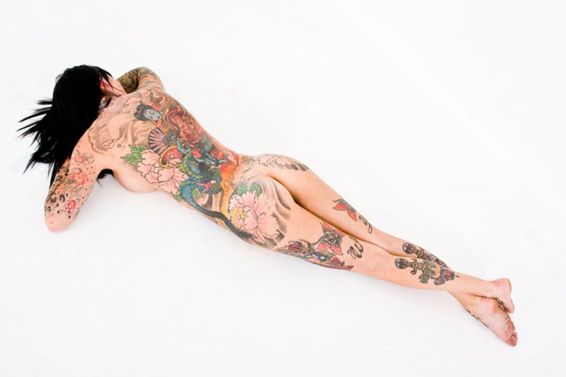 Japanese tattoo all body nude