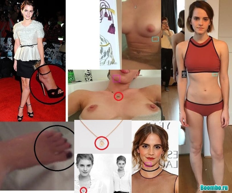 Naked actress Emma Watson