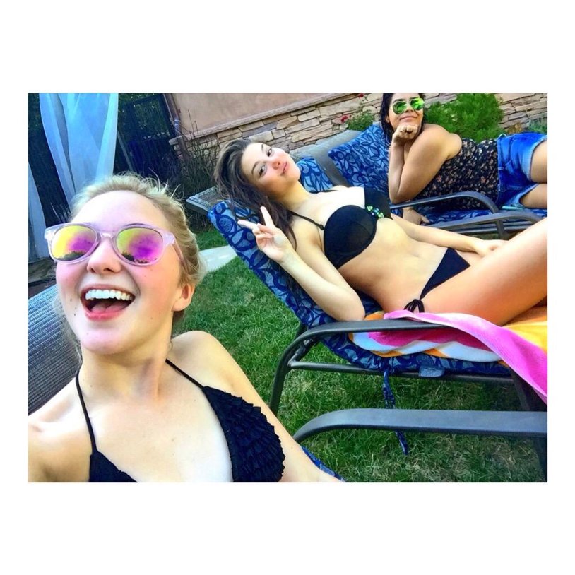 Audrey Whitby in a swimsuit