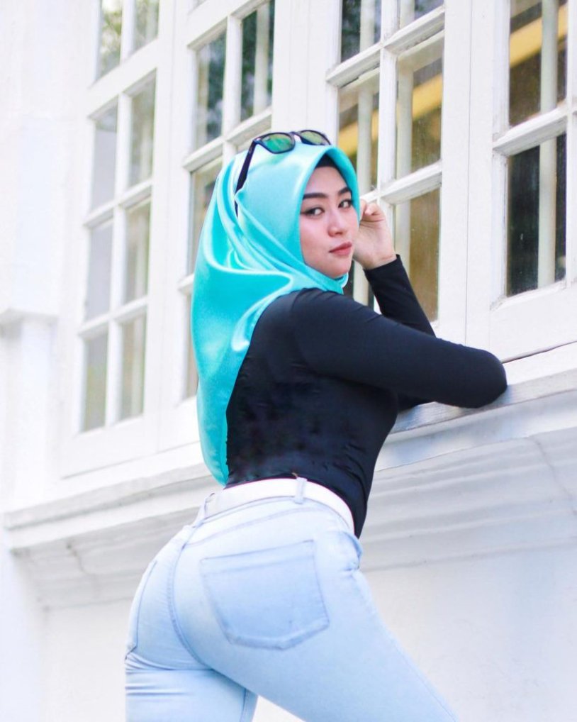 Indonesia hijab breast