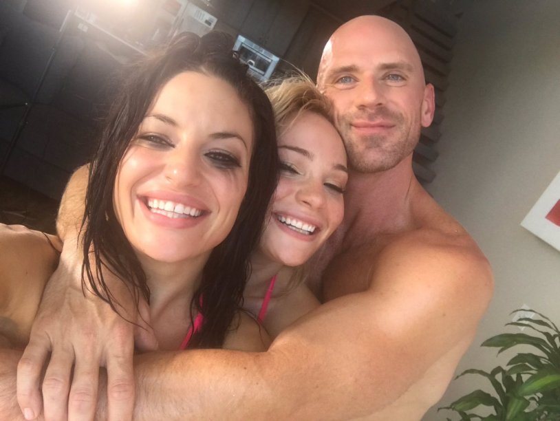 John Sins with his wife