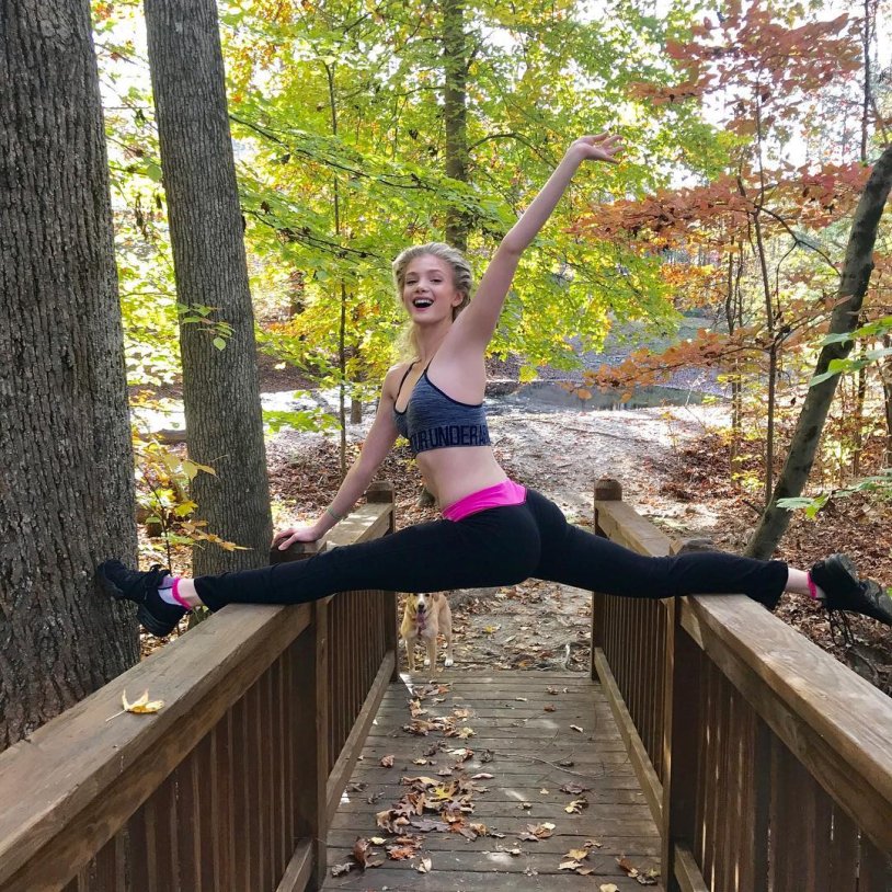 Elena Kampuris in a swimsuit