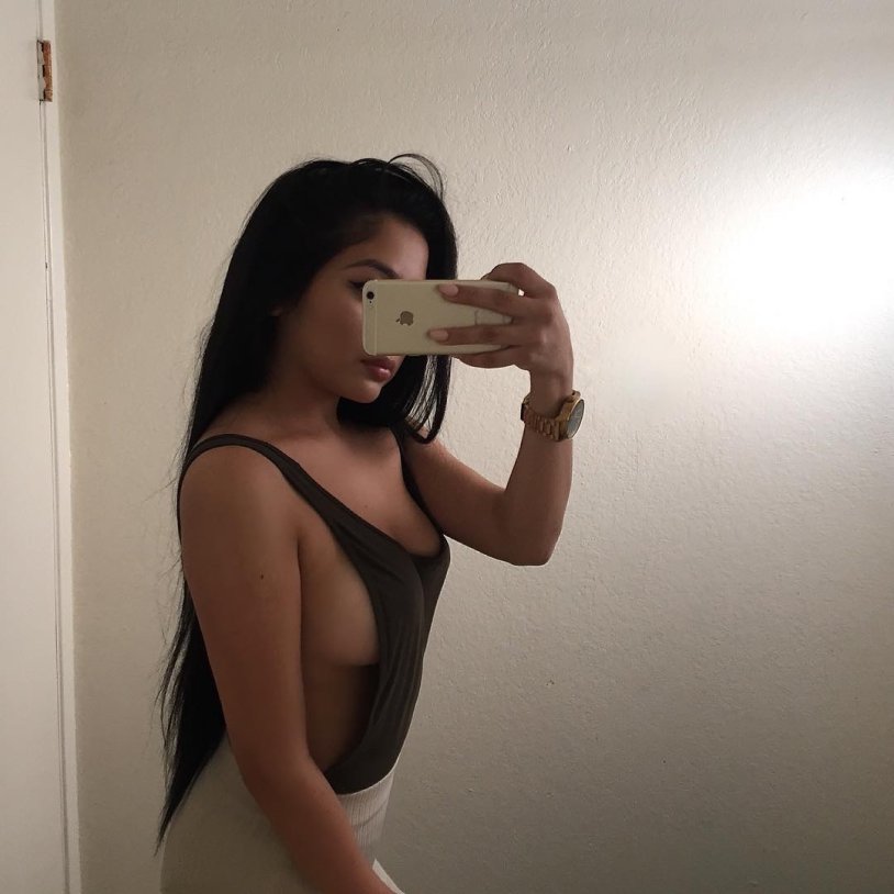 Tanned selfie blonde