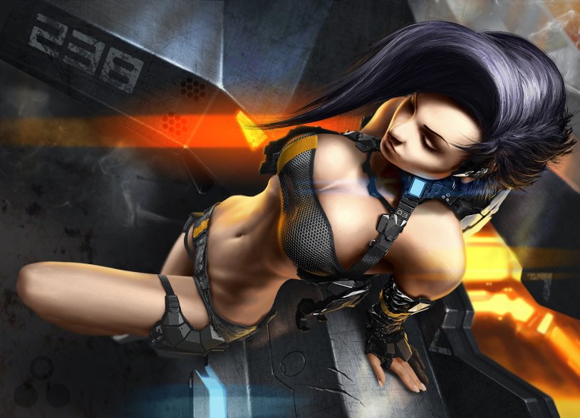 Lara Croft Cyberpank