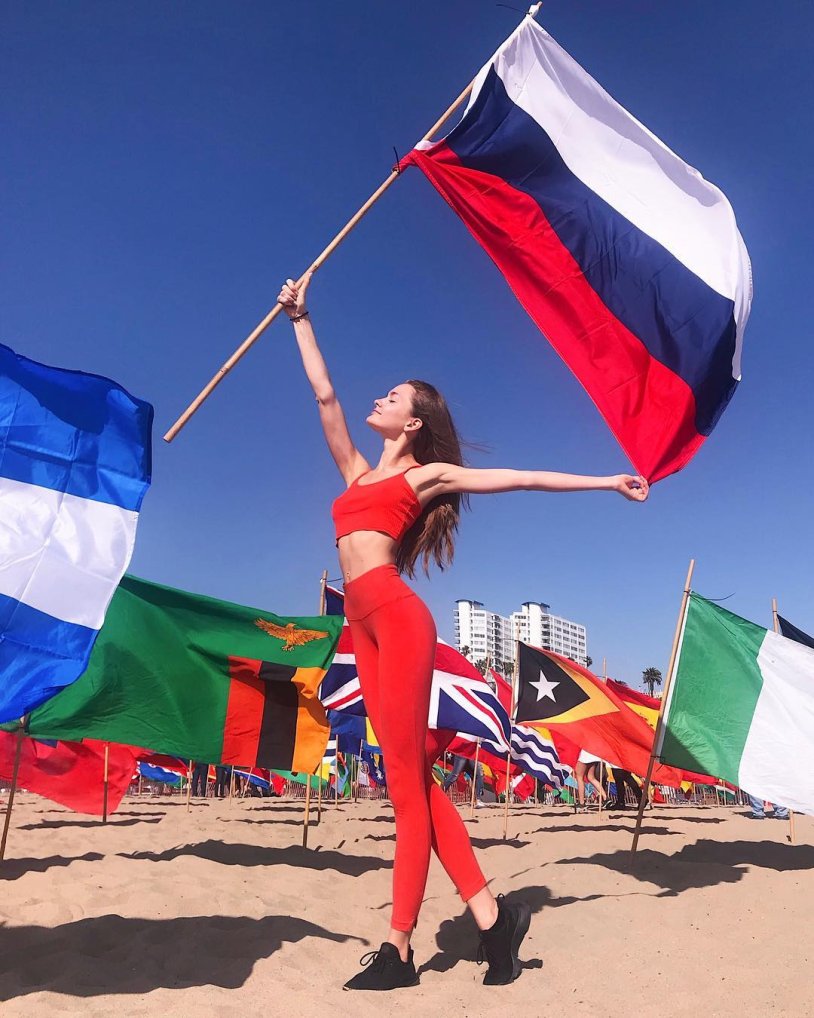 Girl in underwear on a dark background