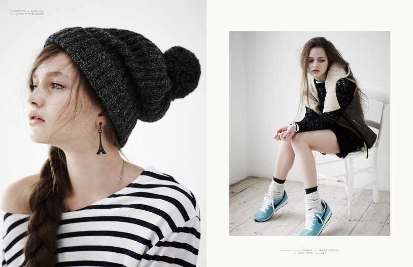 Girl engine in mini is cold