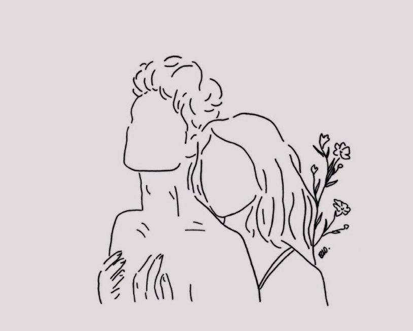 Drawings for sketching a couple