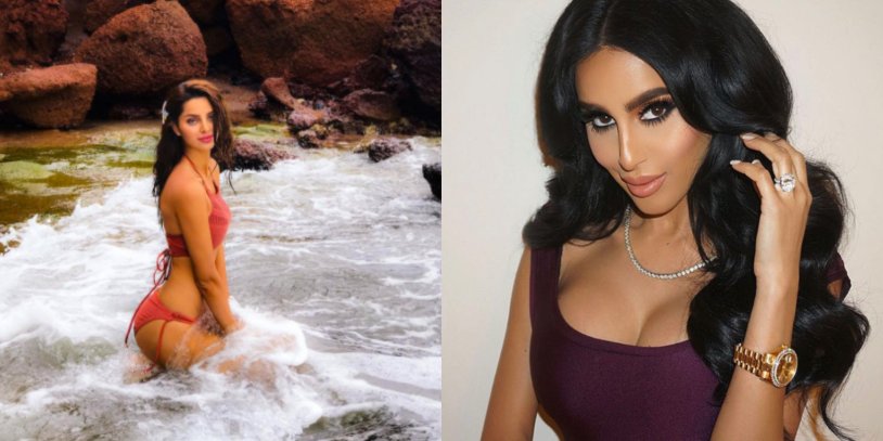 Claudia Linx in a swimsuit