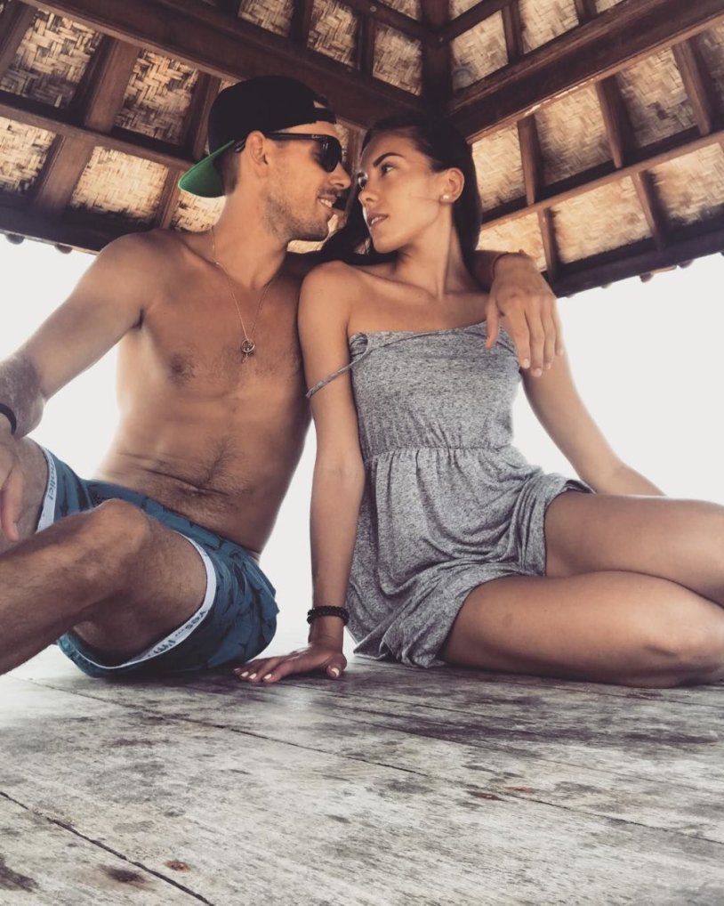 Volleyball player in underwear