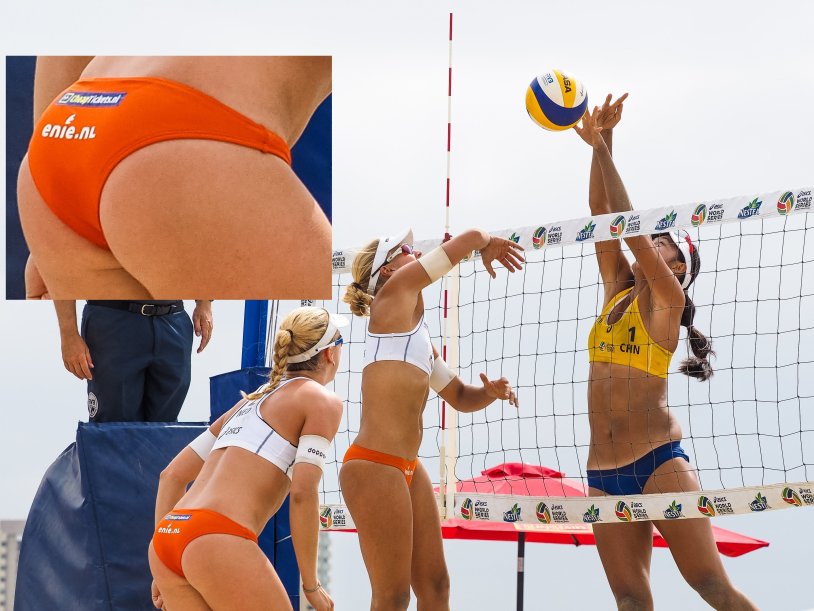 Beach volleyball woman