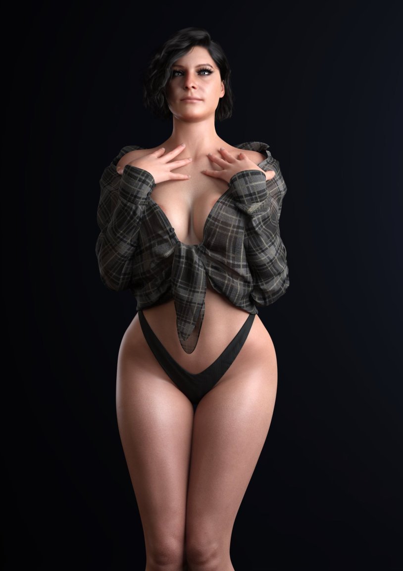 Lady Alcina Dimitrescu Model Wide Hips Big Ass18+