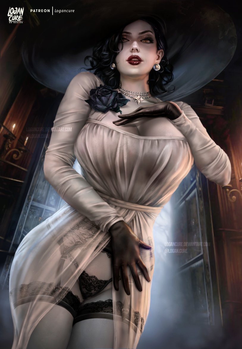 Resident Evil Village Lady Dimitrescu Art