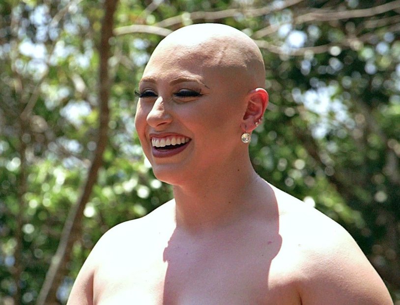 Naked bald slave bdsm