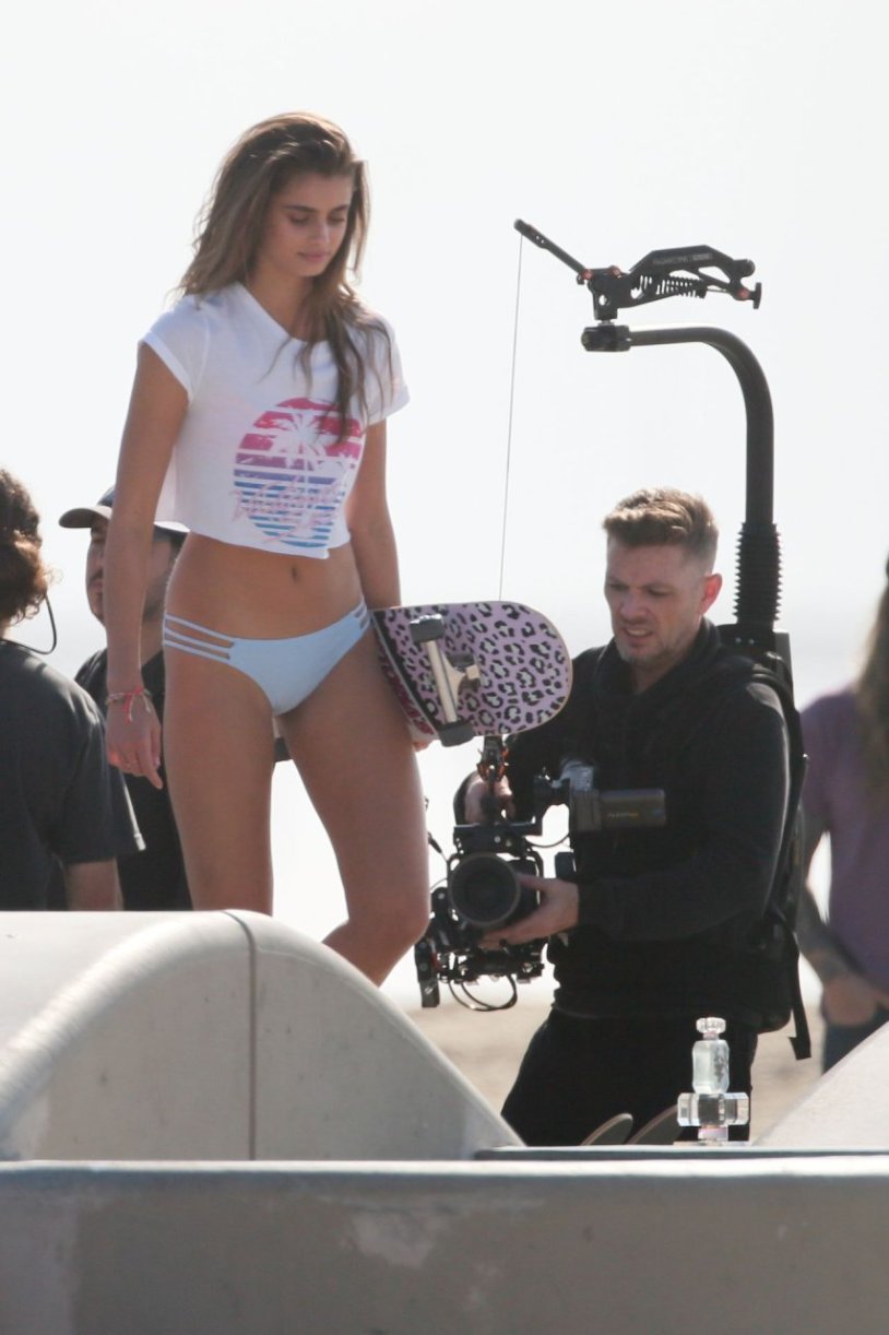 Emily Scott in a swimsuit