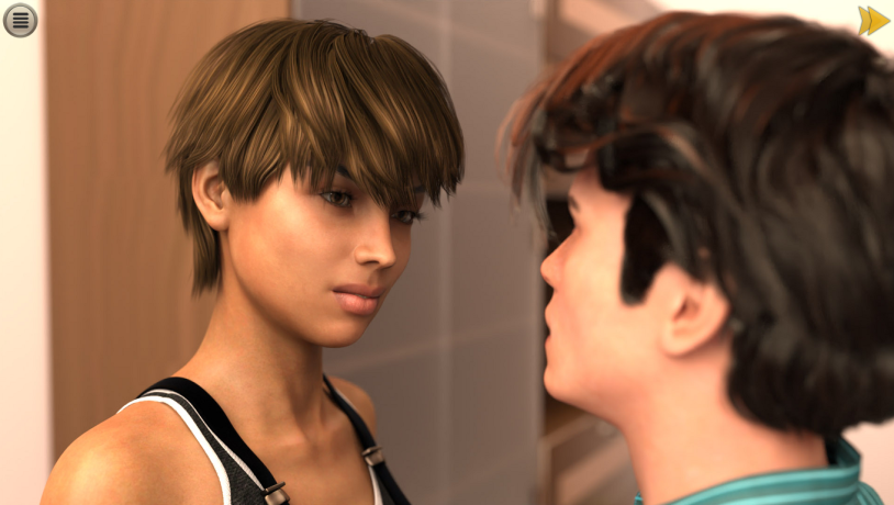 Sabrina - Young Sabrina Strips in Her Kitchen