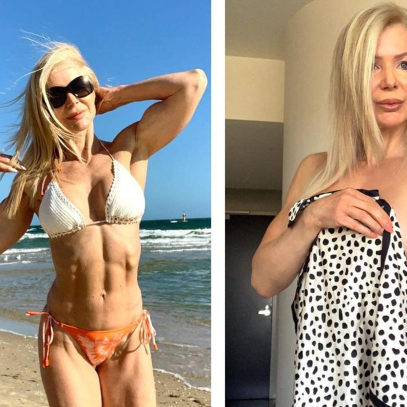 Debbie Kallakhan in the pool