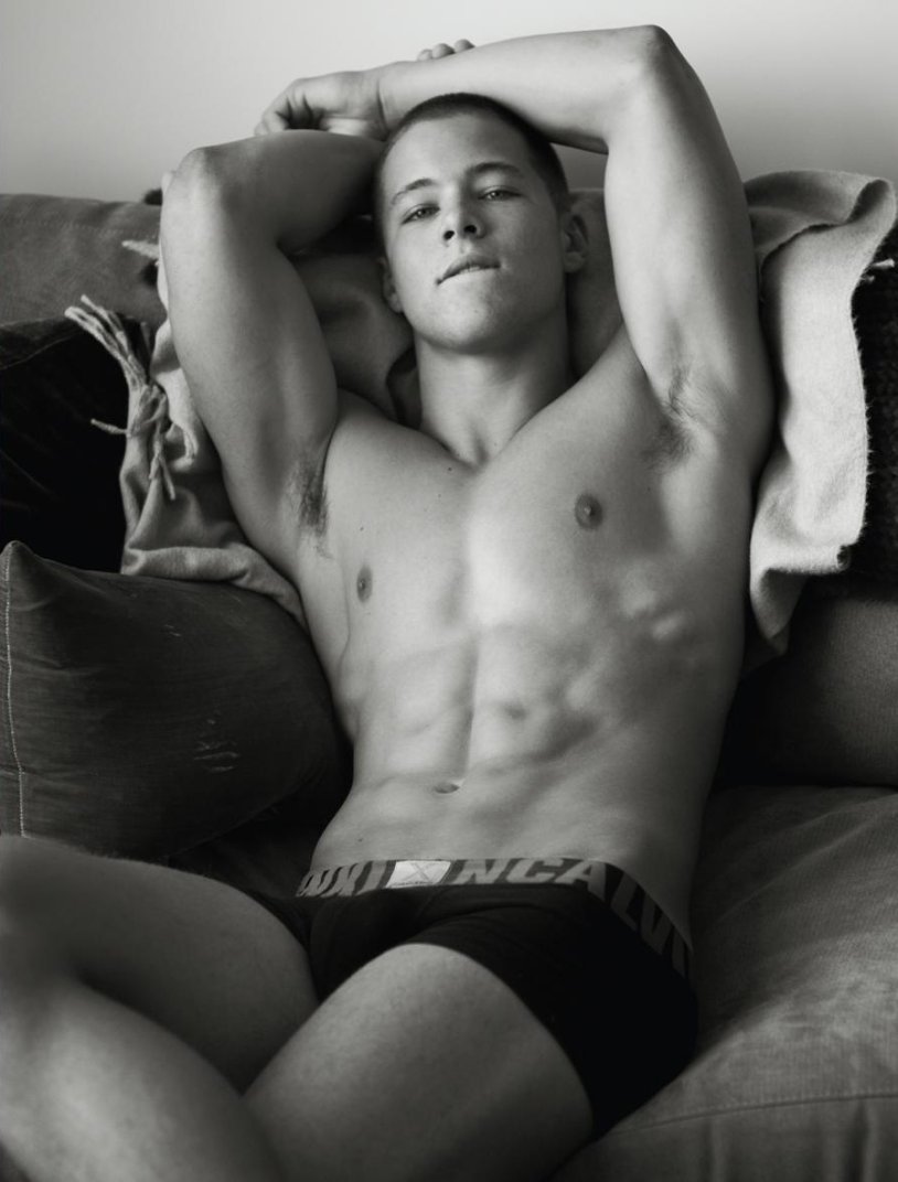 Girl's breasts from above