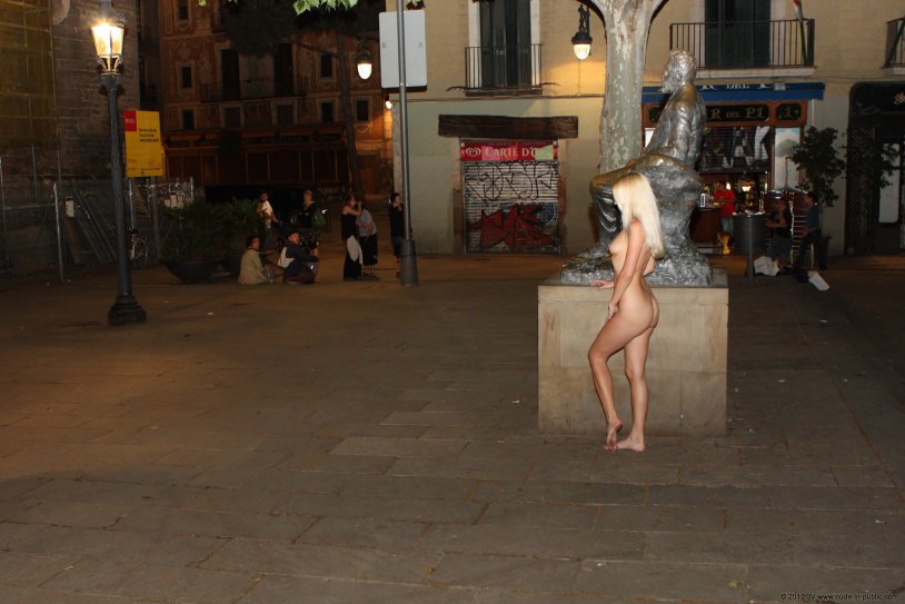 Girls nudist on the street