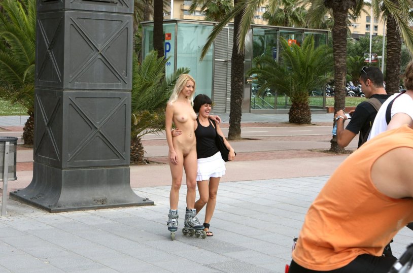 People undress on the street