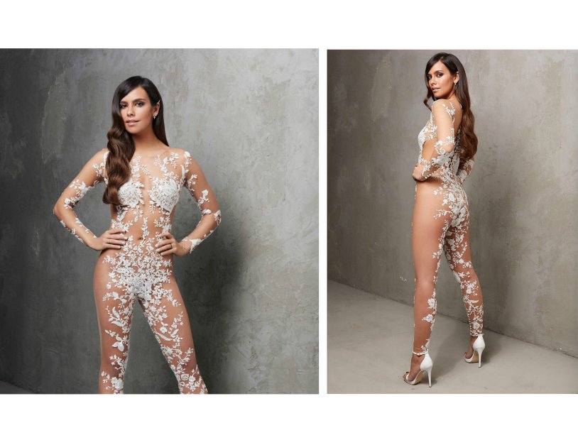 Transparent wedding dress