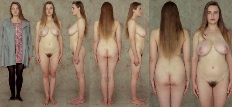 Naked slender with beautiful tits