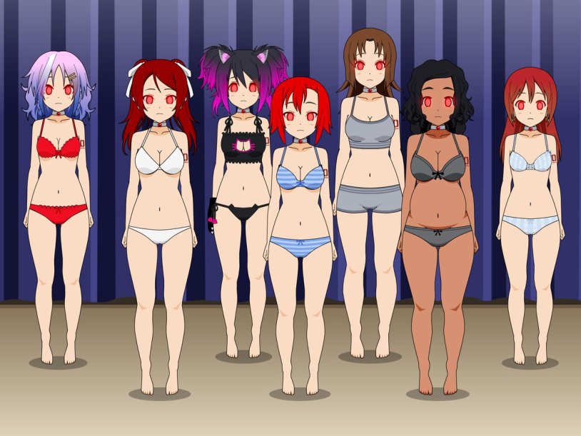 The girl hypnotizes with a look