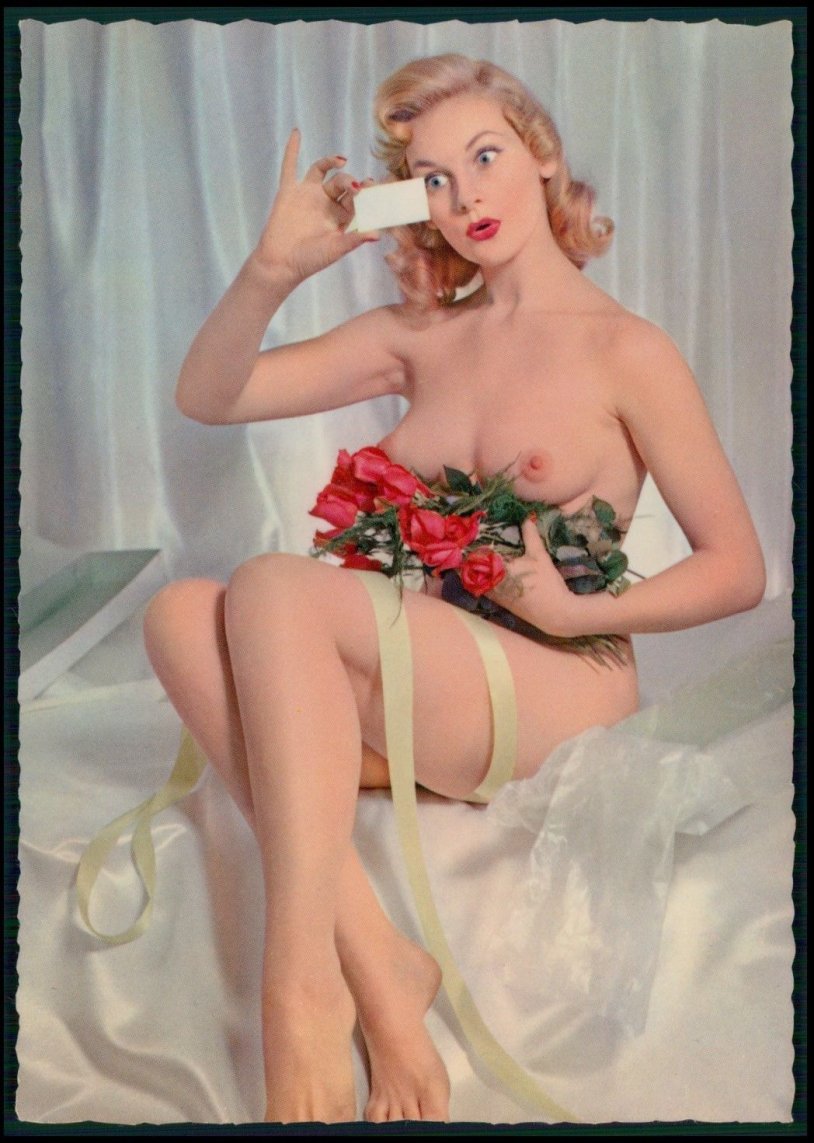 Naked women in erotic linen vintage