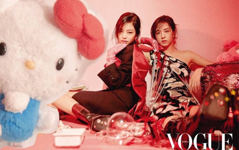 Rose Black Pink Vogue