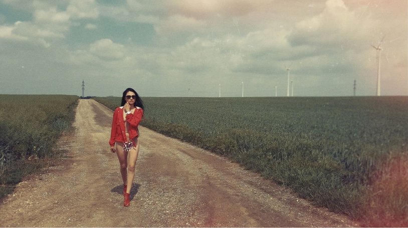 Photo shoot on the road