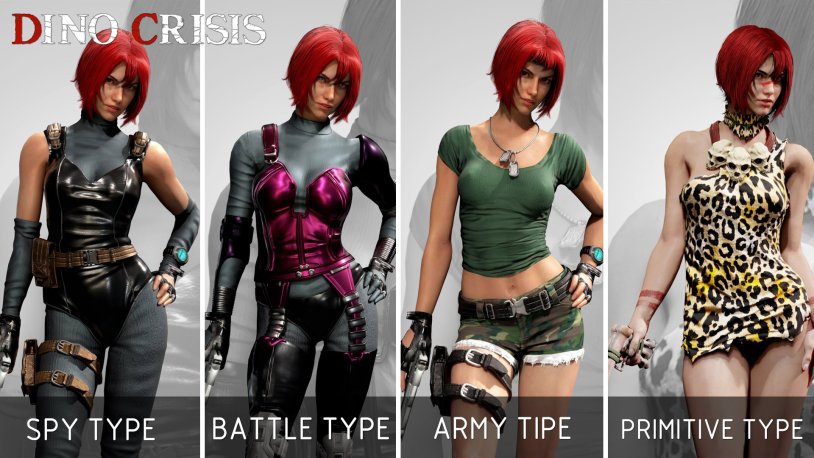 Dino Crisis Regina 3D Art