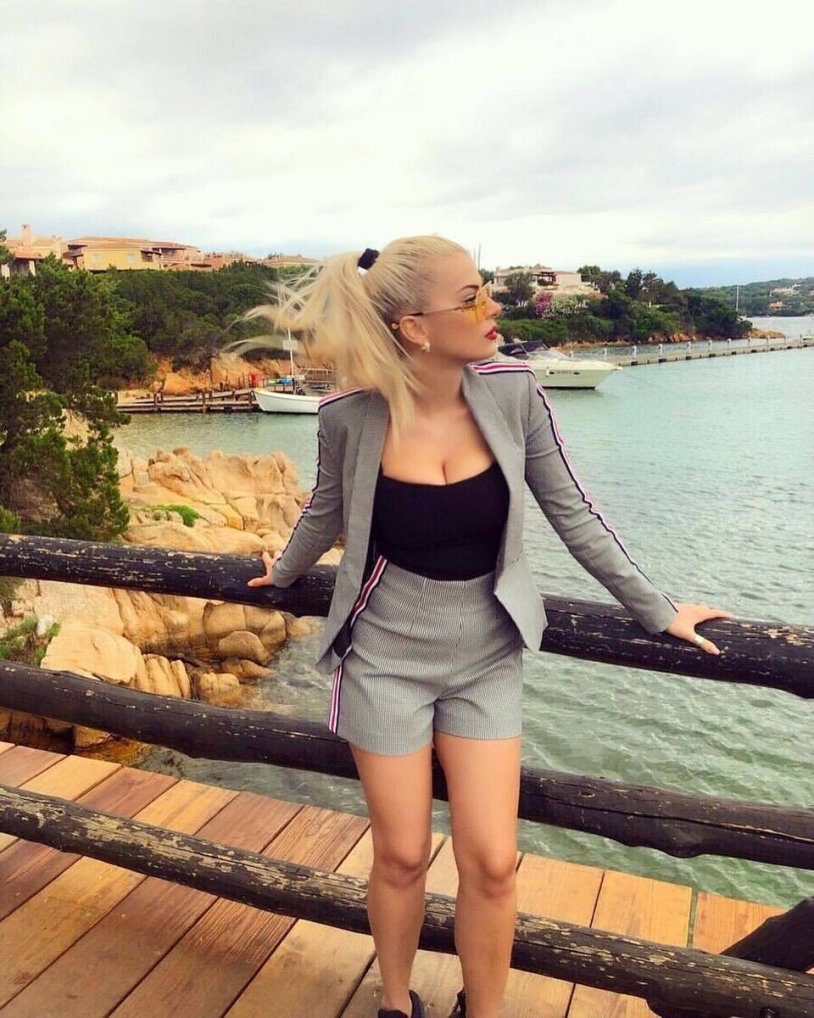 Luana vjollca in underwear