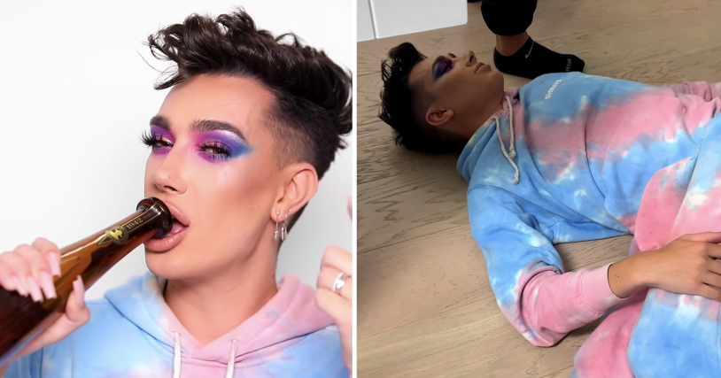 James Charles Makeing Angel and Demon