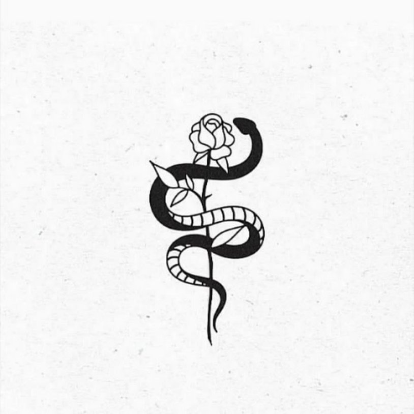 Snake sketch tattoo pre -fit
