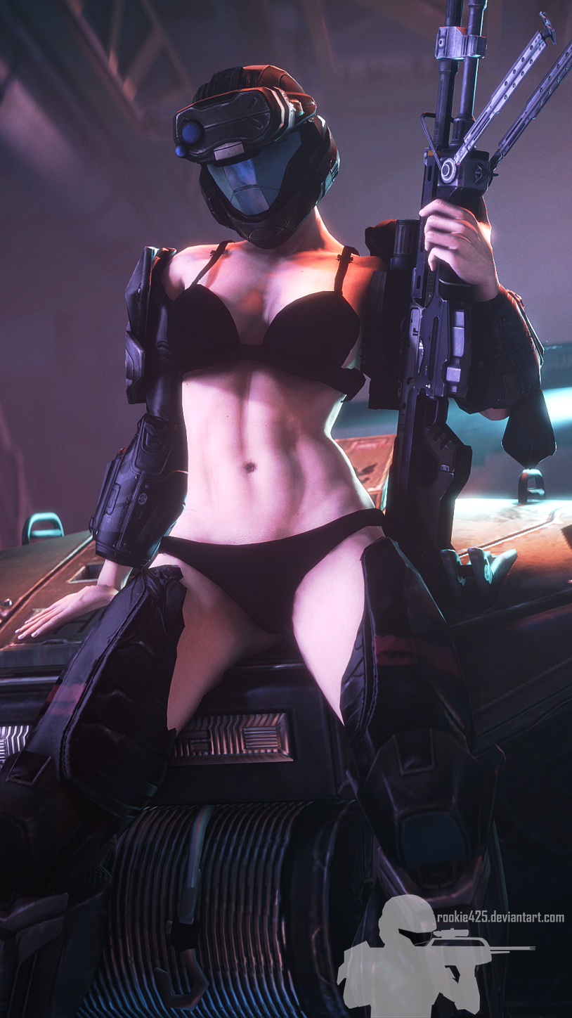 Maurin Kervin in a swimsuit