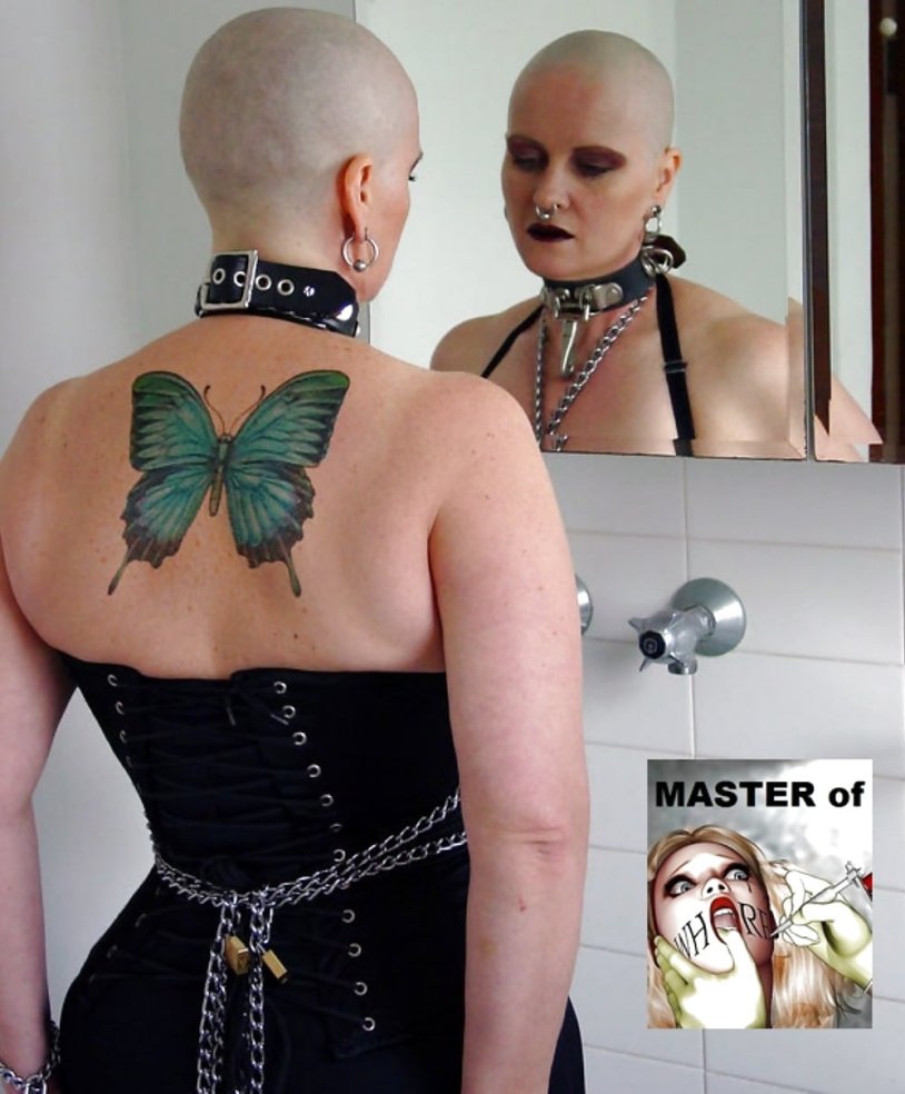 Bondage Headshave with Russian replicas