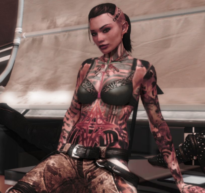 Jane Shepard in underwear